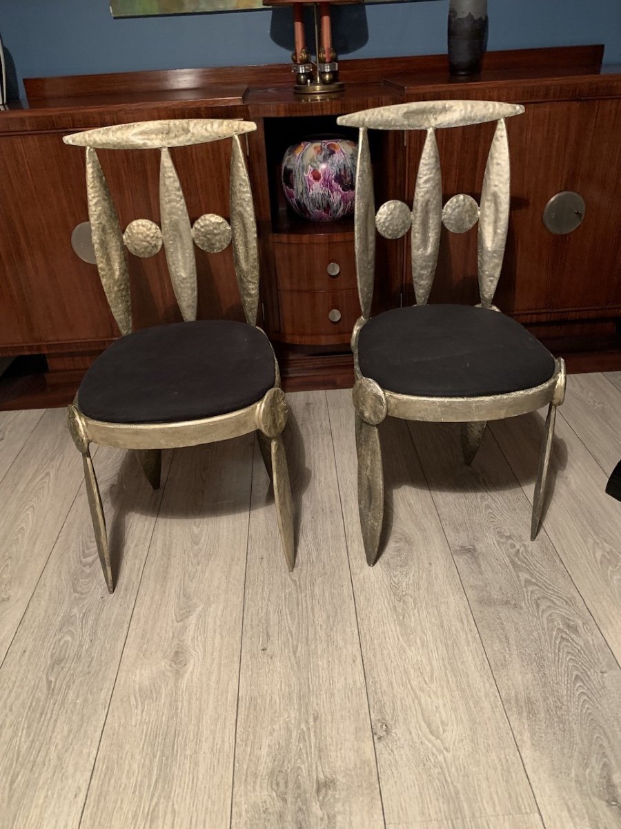 Pair Of Nicolas Blandin Chairs